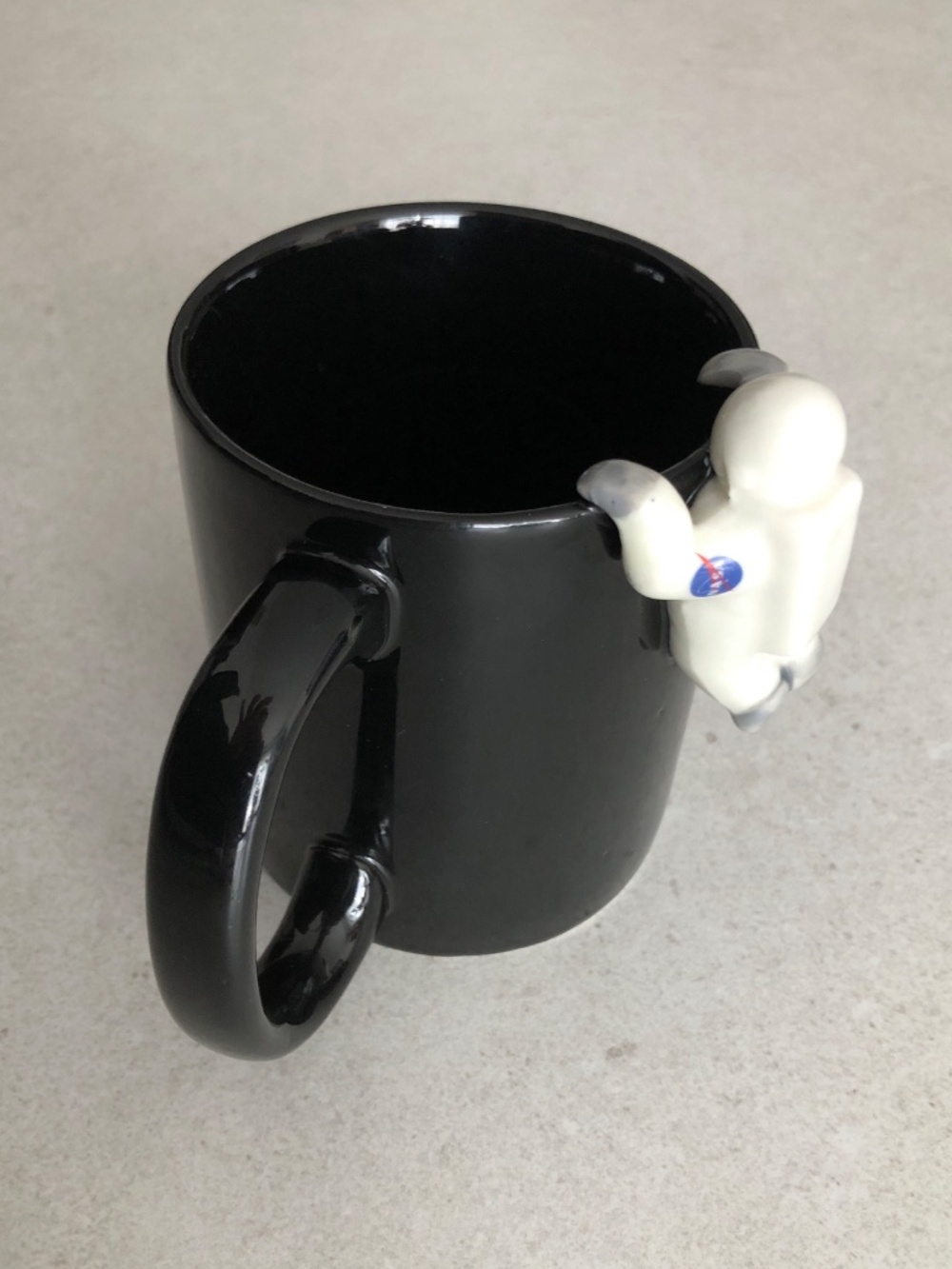 NWT Frost Science Museum Black Ceramic Astronaut 3D Handle Mug - Space Souvenir